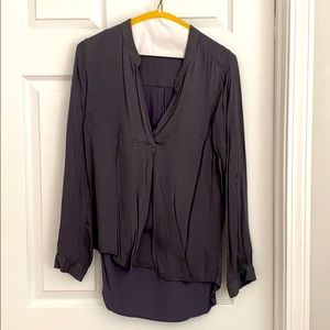 Daniel rain blouse slate grey